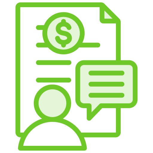 Financial reporting and accounting consulting service icon
